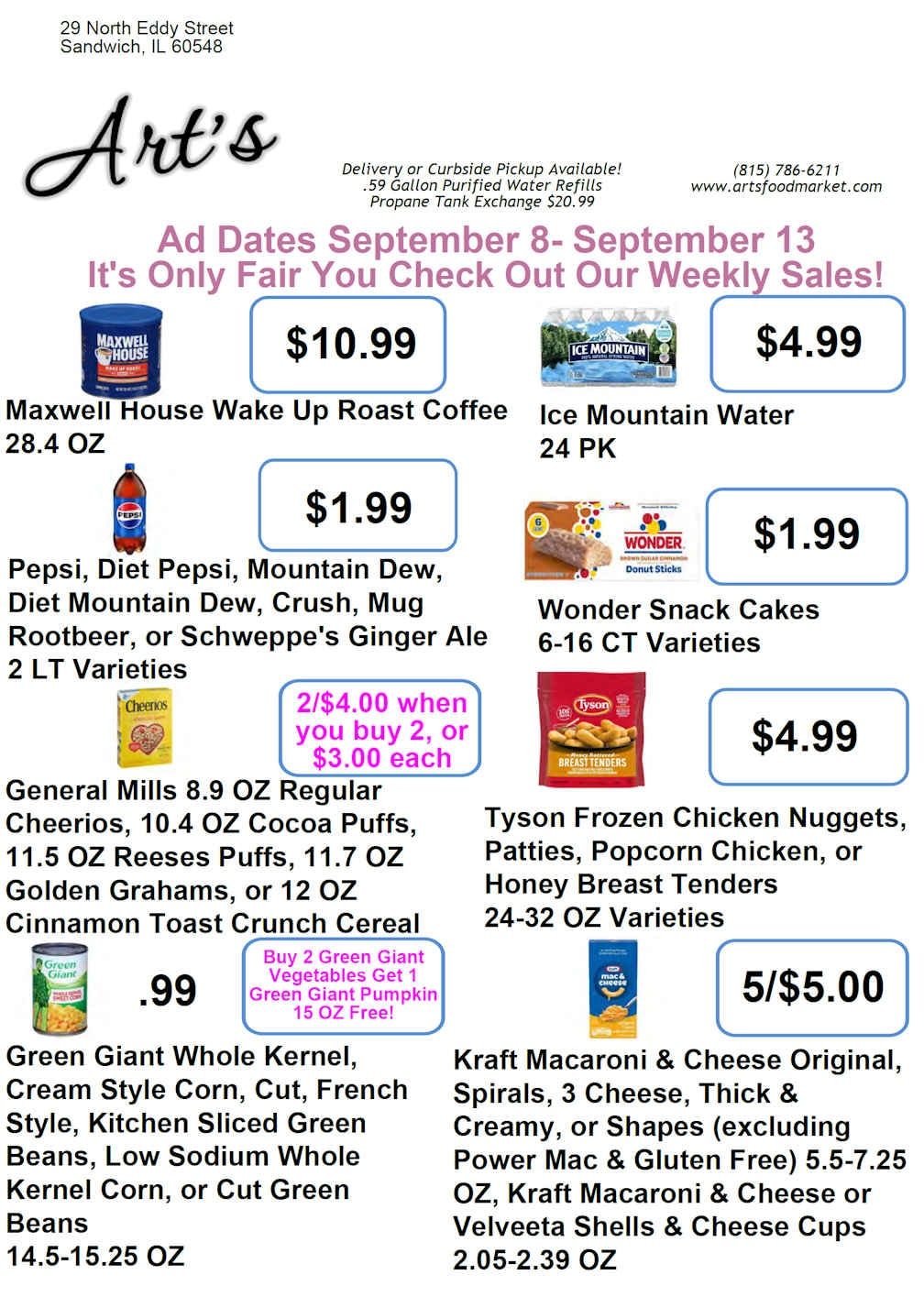 Art's Food Market Weekly Ad September 8 - 13, 2026