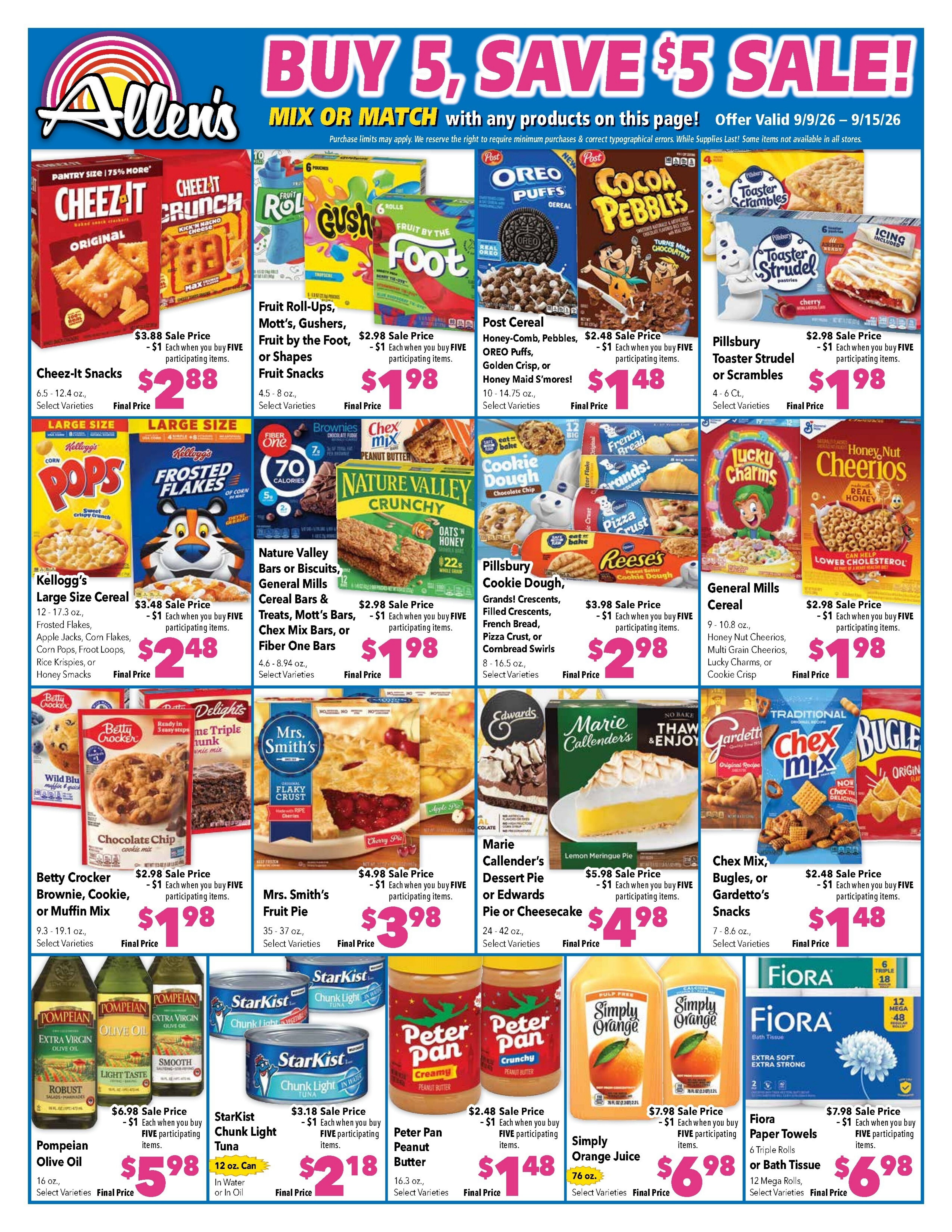 Allen's Food Mart Weekly Ad September 9 - 15, 2026