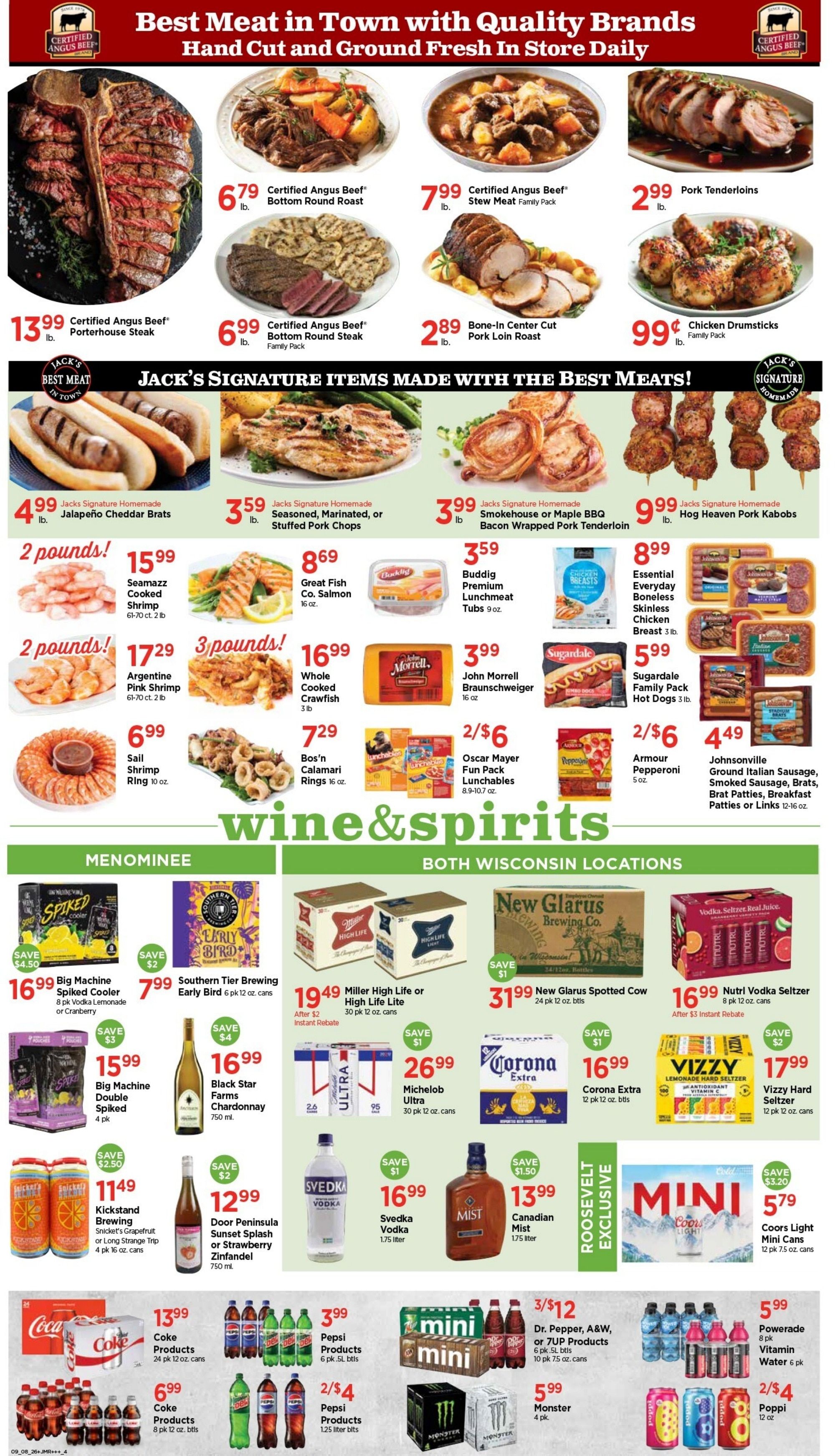 Jack's Fresh Market Weekly Ad September 8 - 14, 2026