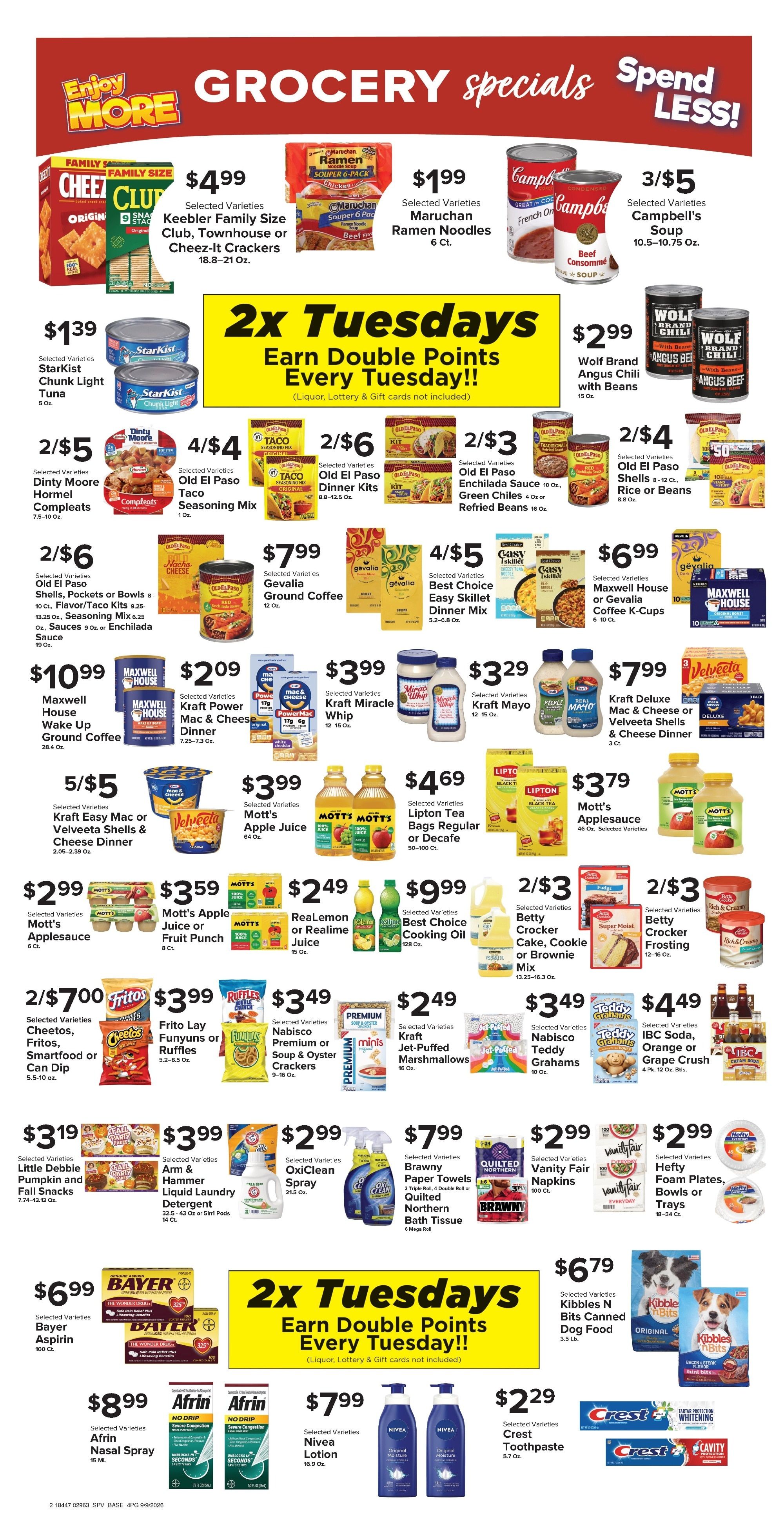 Your Country Mart Weekly Ad September 9 - 15, 2026