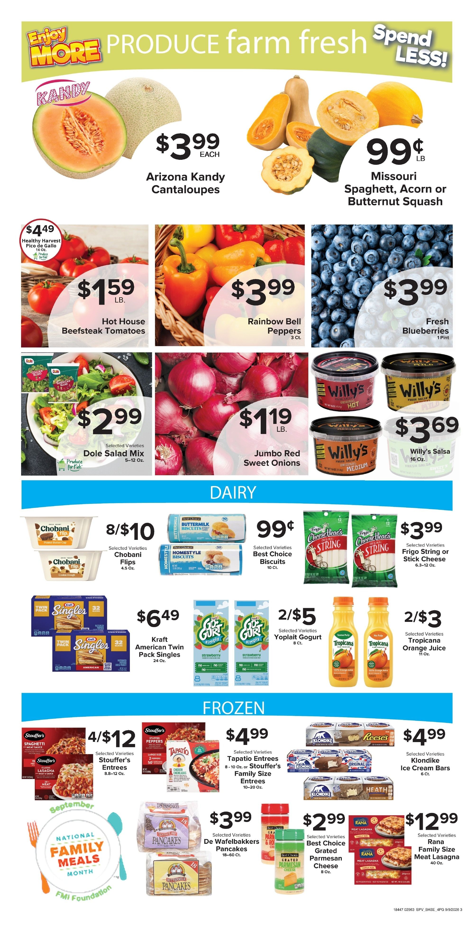 Your Country Mart Weekly Ad September 9 - 15, 2026