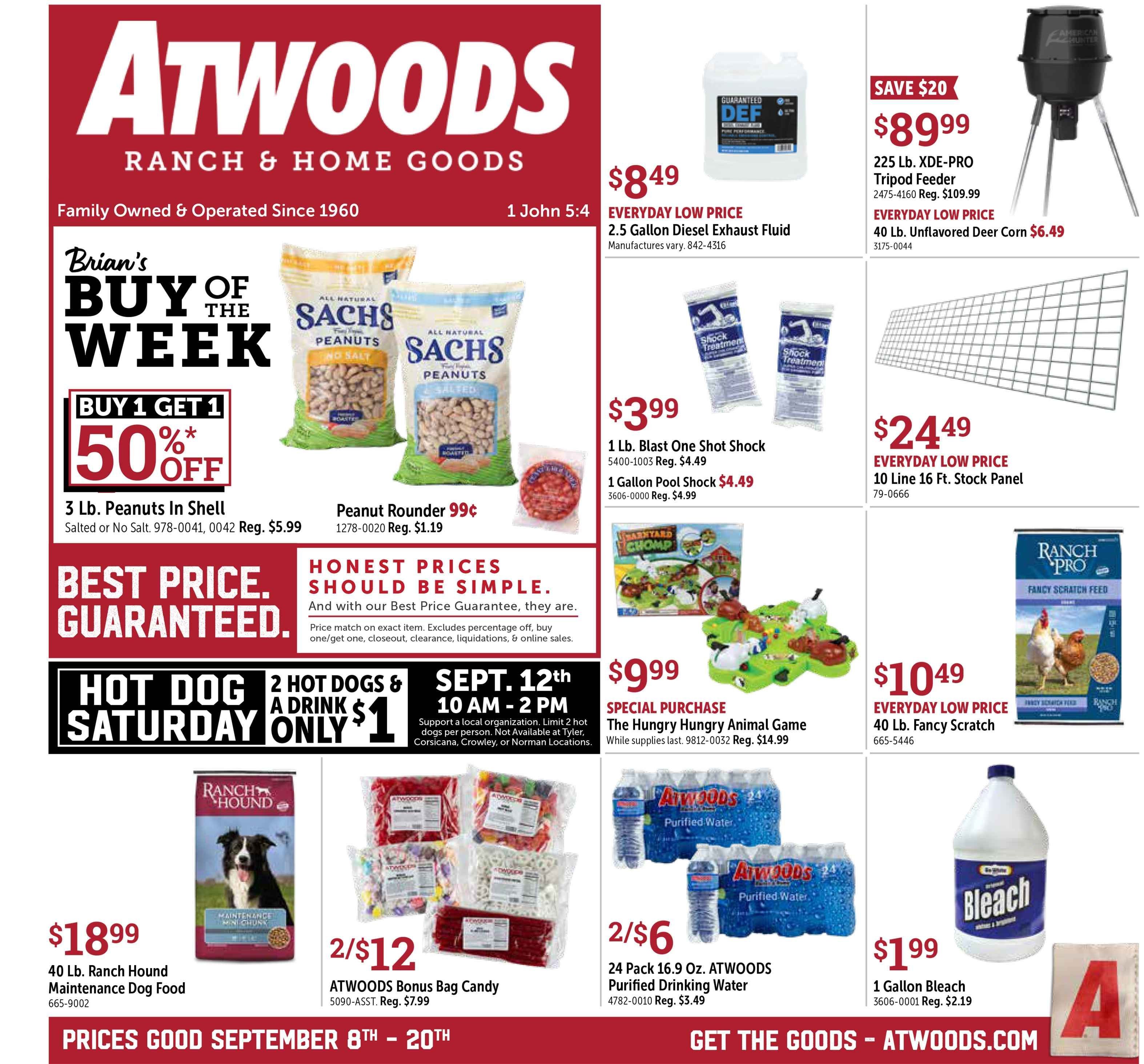 Atwoods Weekly Ad September 8 - 20, 2026