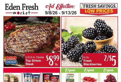 Eden Fresh Market Weekly Ad September 7 - 13, 2026