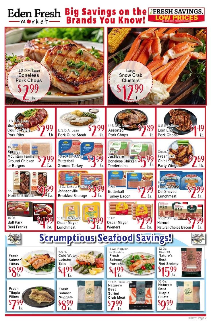 Eden Fresh Market Weekly Ad September 7 - 13, 2026