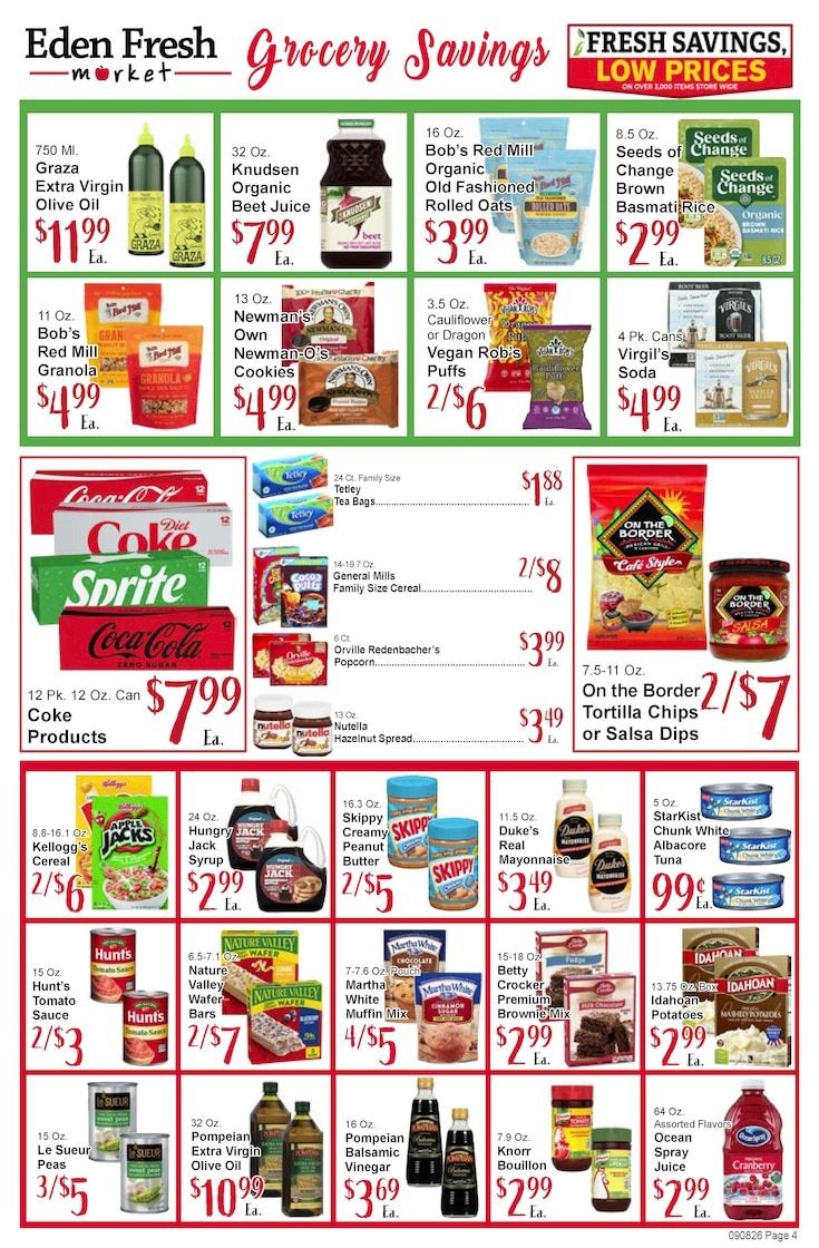 Eden Fresh Market Weekly Ad September 7 - 13, 2026