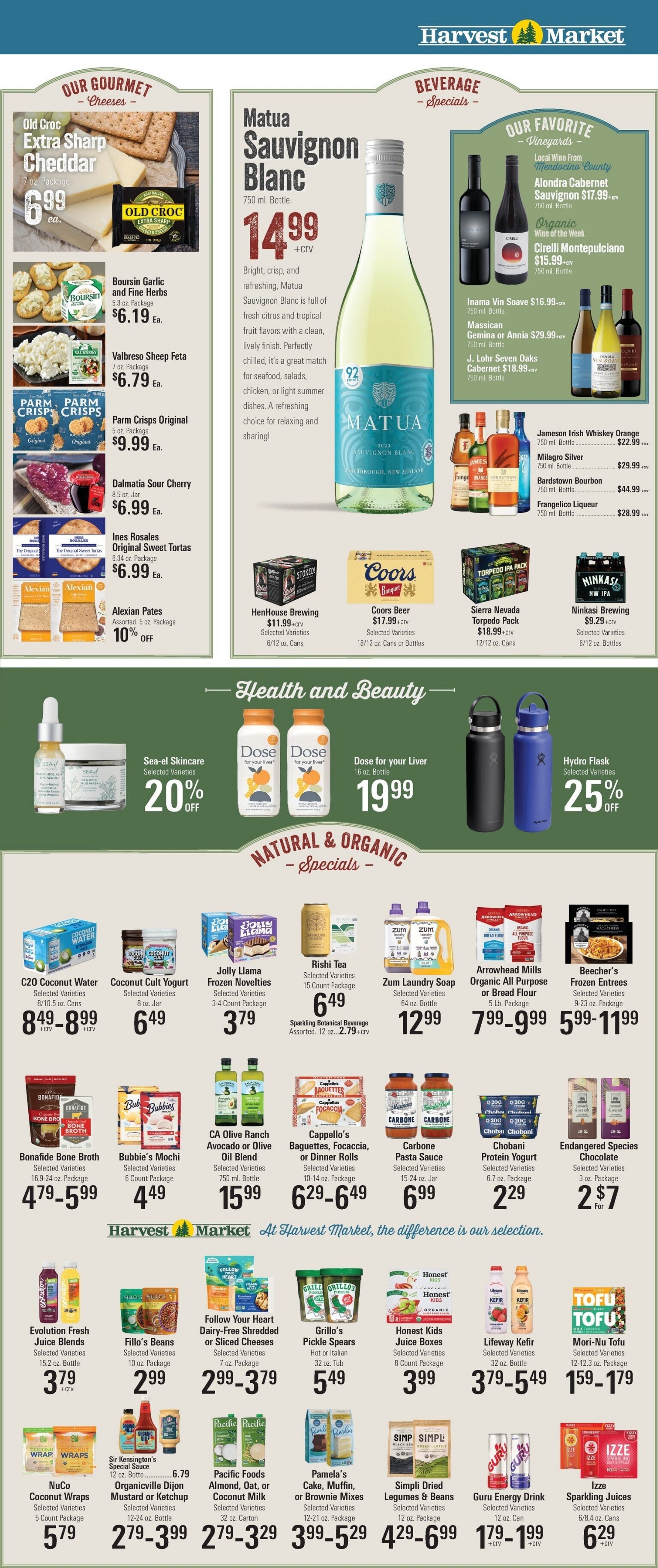 Harvest Market Fort Bragg Weekly Ad September 8 - 15, 2026