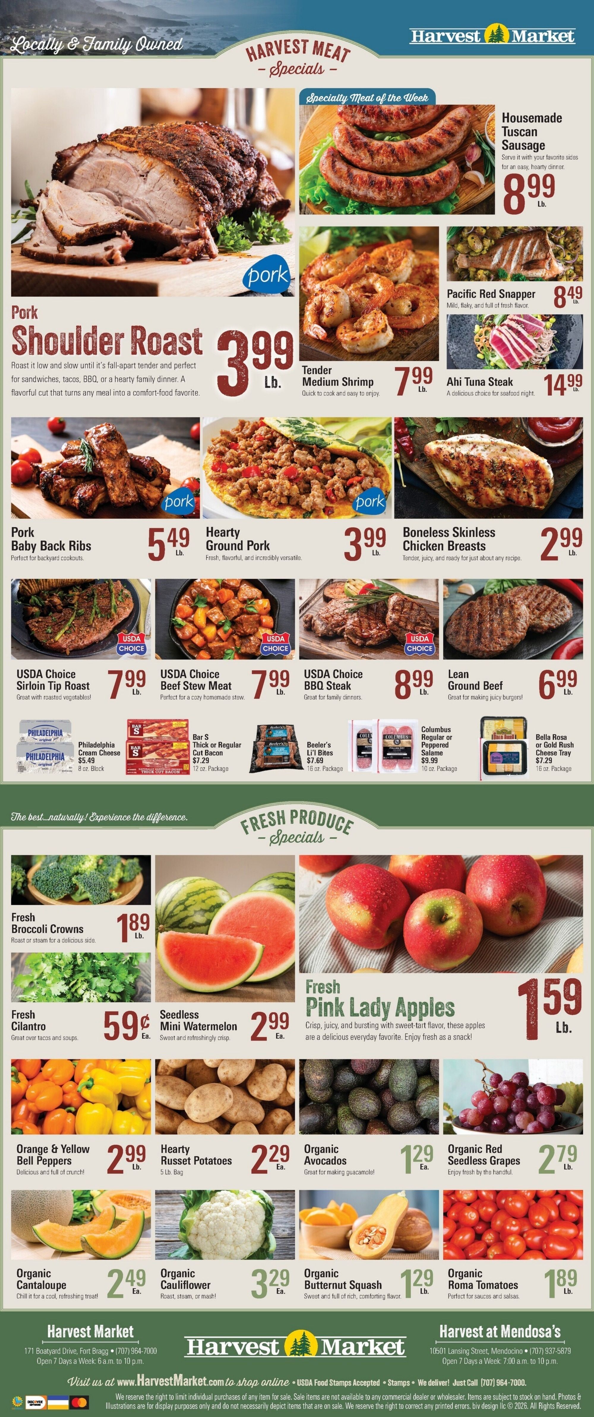 Harvest Market Fort Bragg Weekly Ad September 8 - 15, 2026