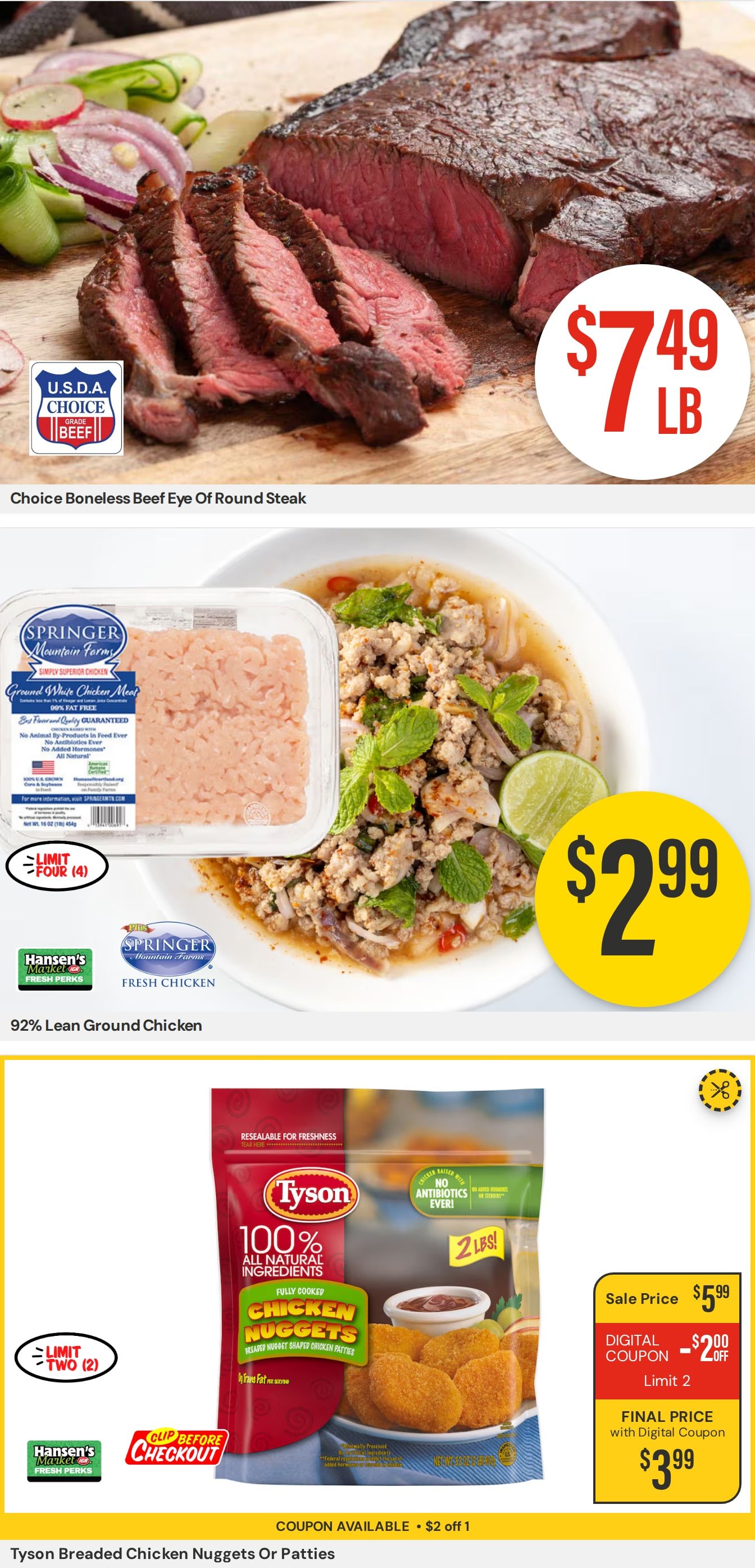 Hansen's IGA Wisconsin (Bangor, WI) Weekly Ad September 7 - 13, 2026