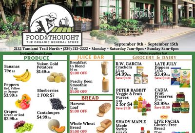 Food & Thought Weekly Ad September 9 - 15, 2026