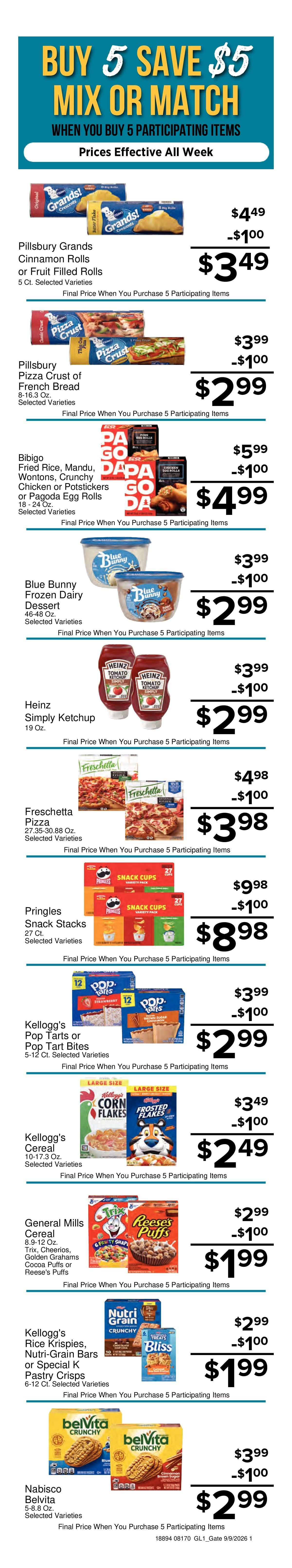 Big G Foods Great Deals This Week! Weekly Ad September 9 - 15, 2026