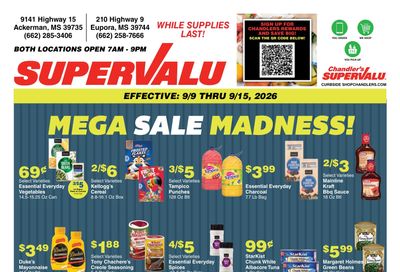 Chandler's Stores (Mississippi) Weekly Ad September 9 - 15, 2026