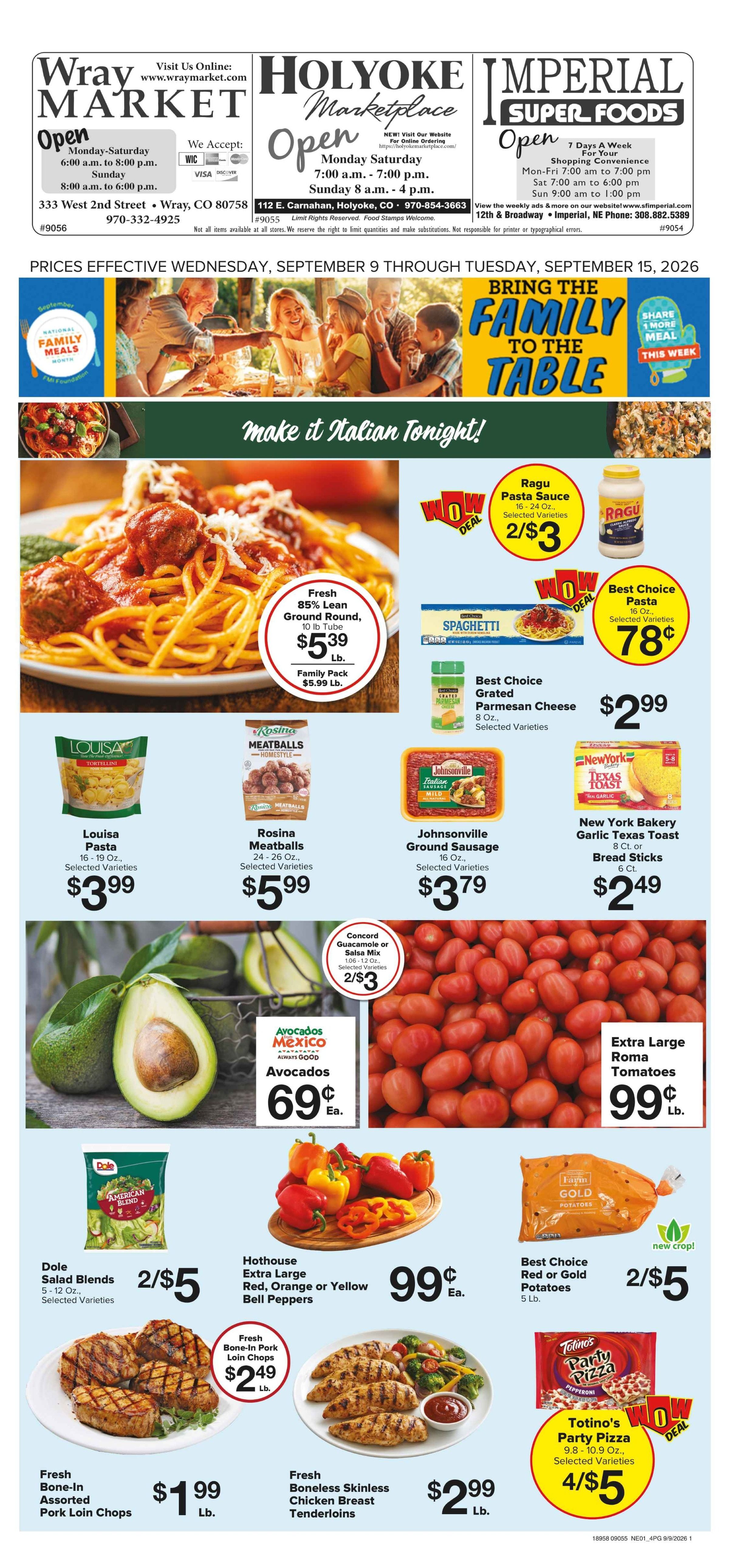 Imperial Superfoods Great Deals This Week! Weekly Ad September 9 - 15, 2026