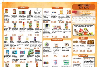 Glatt Mart Weekly Ad September 9 - 15, 2026