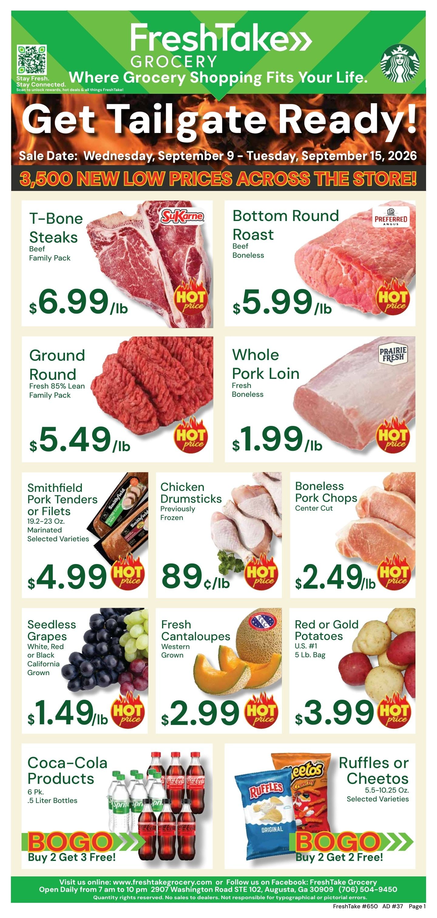 FreshTake Grocery Weekly Ad September 9 - 15, 2026