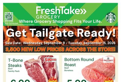 FreshTake Grocery Weekly Ad September 9 - 15, 2026