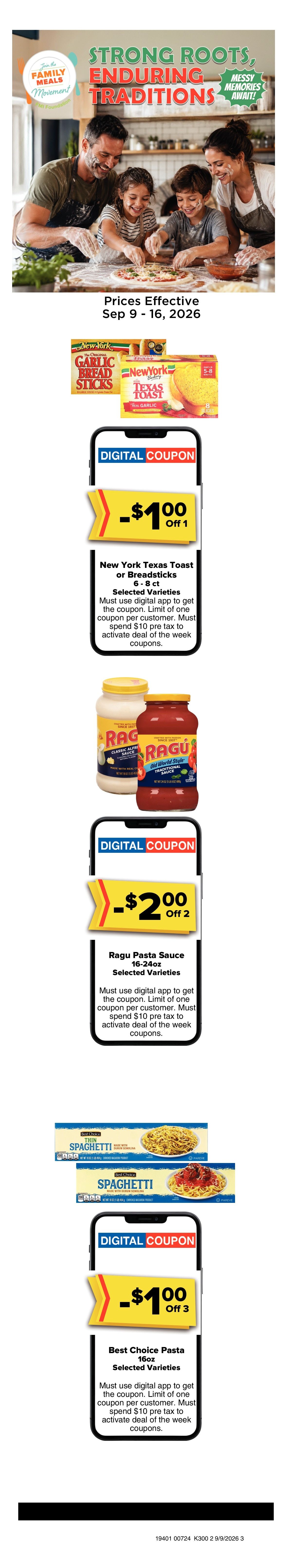 Brothers Market (Parkersburg, IA) Weekly Ad September 9 - 16, 2026