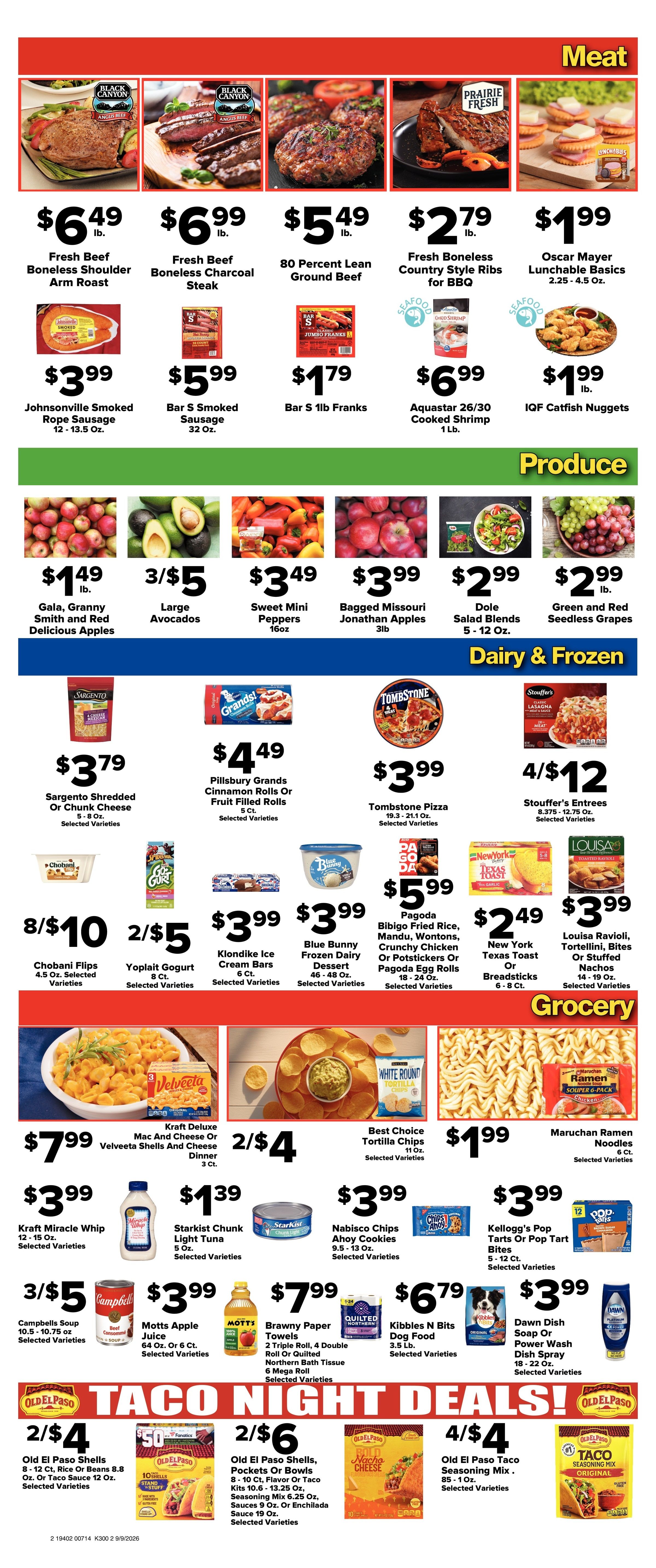 Brothers Market (Sigourney, IA) Weekly Ad September 9 - 16, 2026