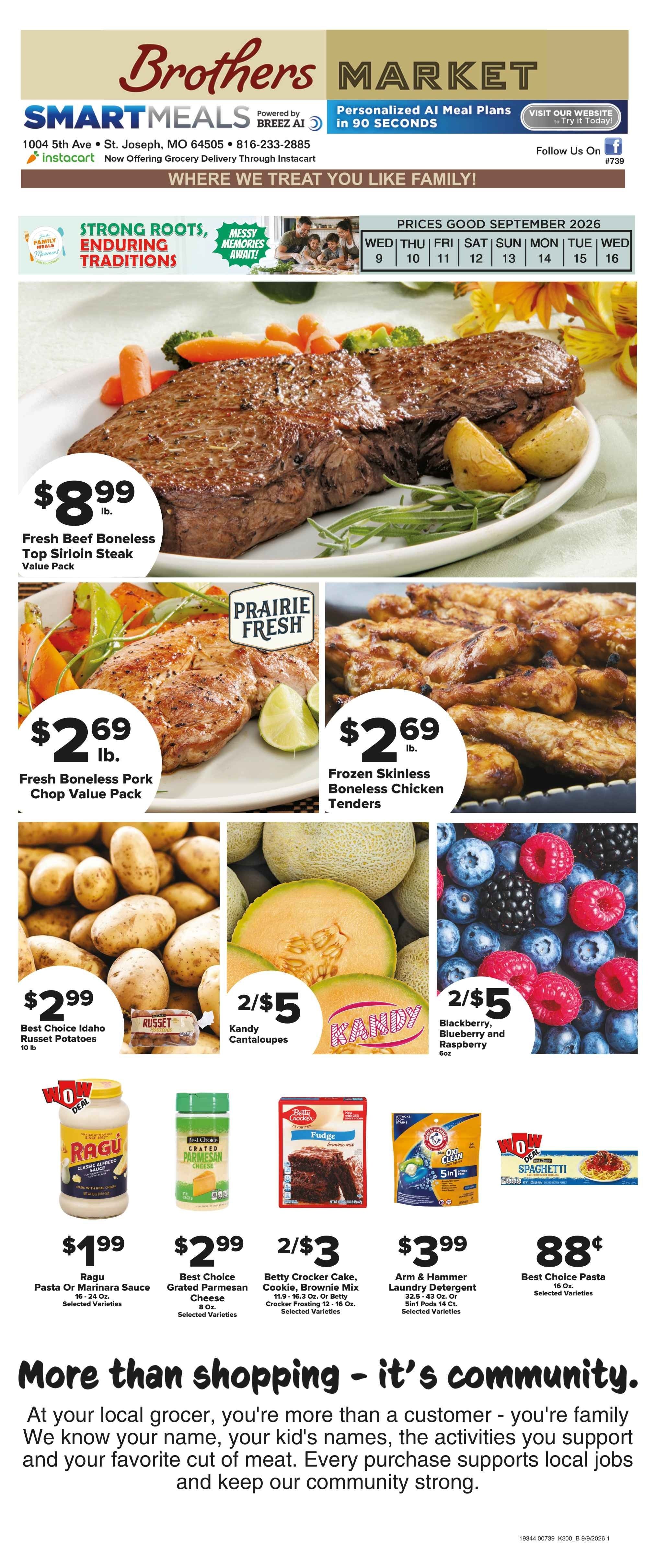 Brothers Market (St. Joseph, MO) Weekly Ad September 9 - 16, 2026