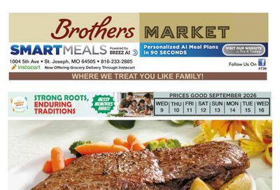 Brothers Market (St. Joseph, MO) Weekly Ad September 9 - 16, 2026