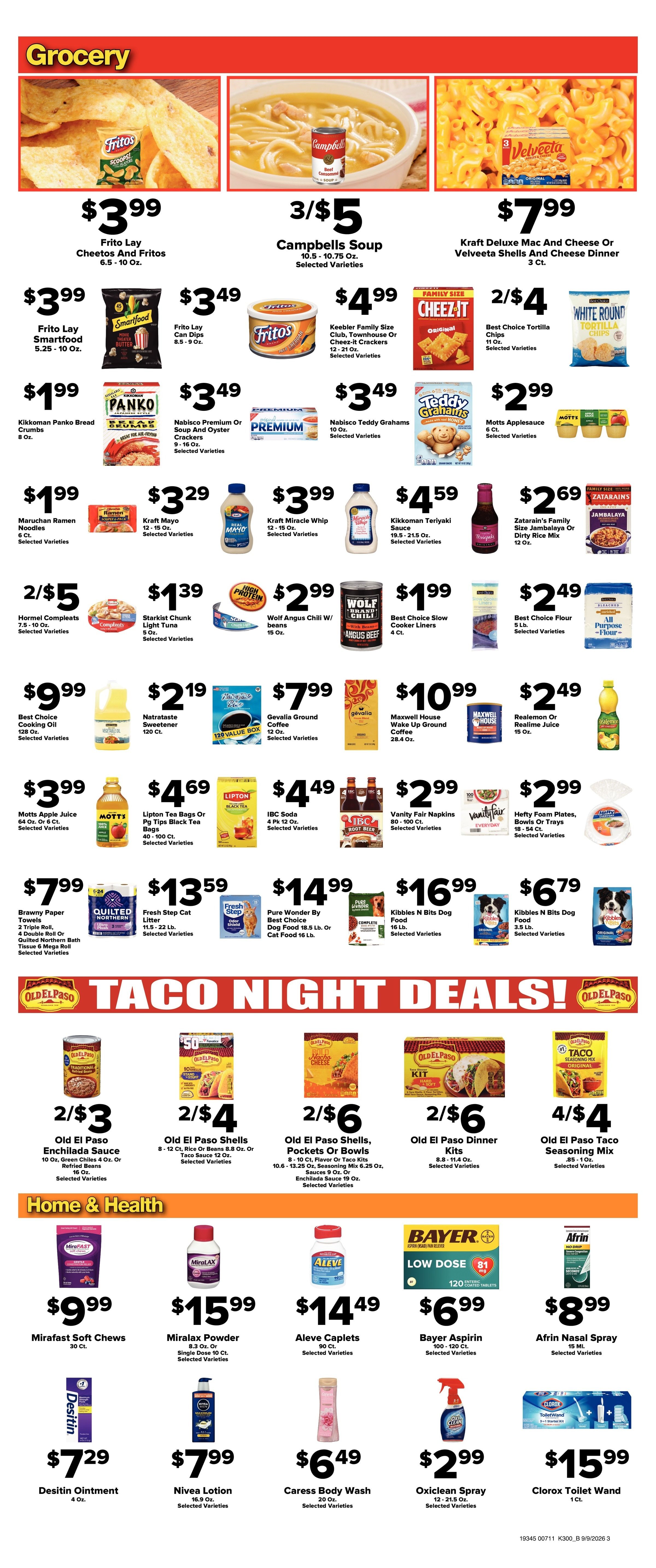 Brothers Market (Tonganoxie, KS) Weekly Ad September 9 - 16, 2026