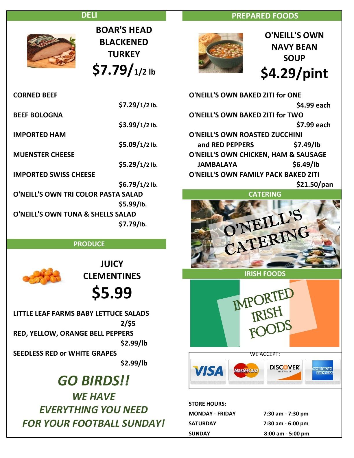 O'Neill's Market Weekly Ad September 9 - 15, 2026