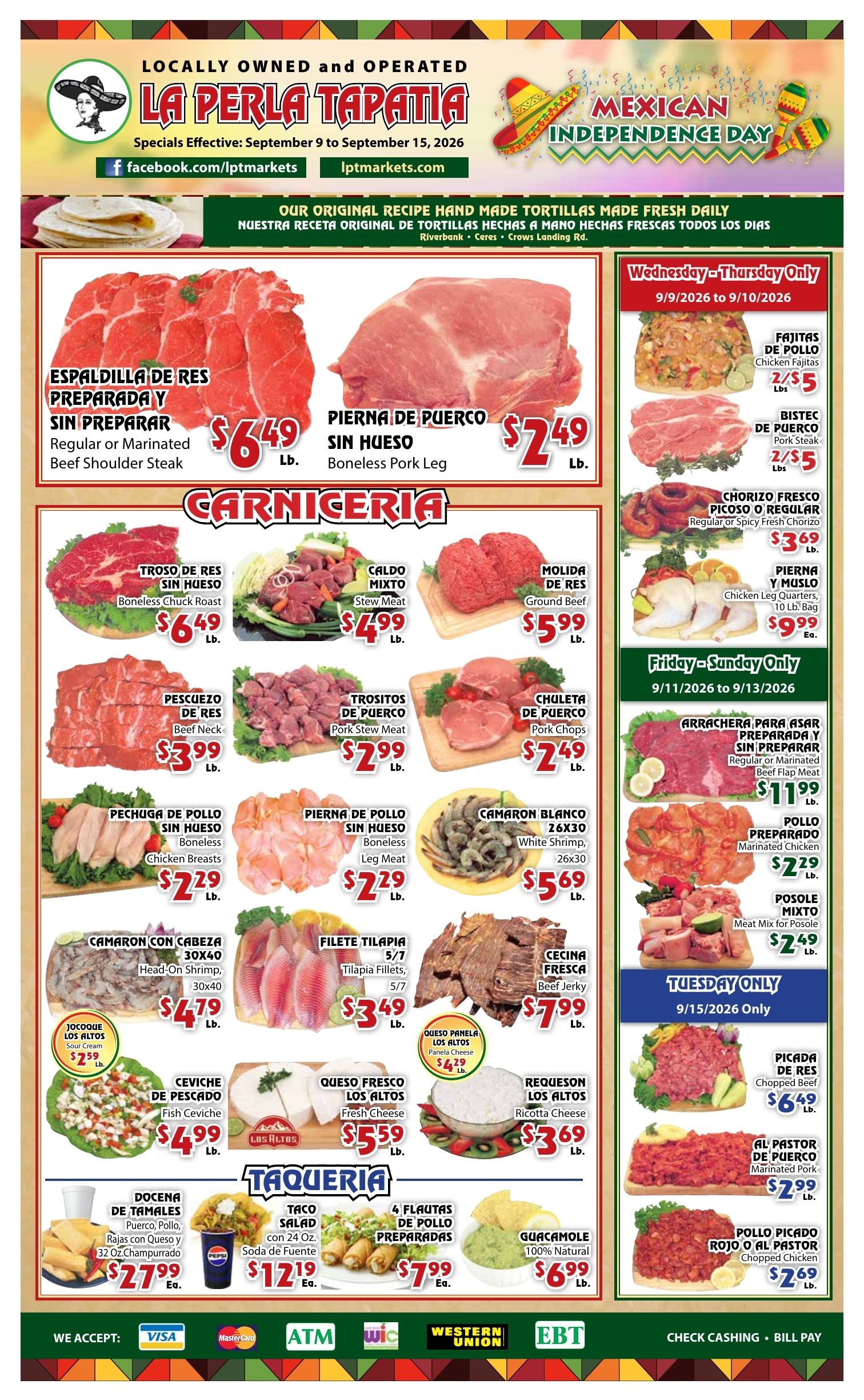 La Perla Tapatia Weekly Ad September 9 - 15, 2026