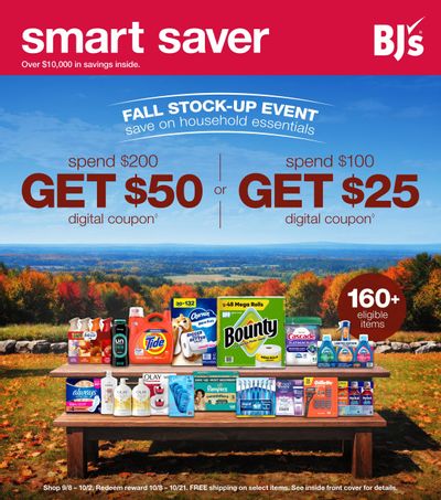 BJ's Wholesale Club Smart Saver Weekly Ad September 8 - October 11, 2026
