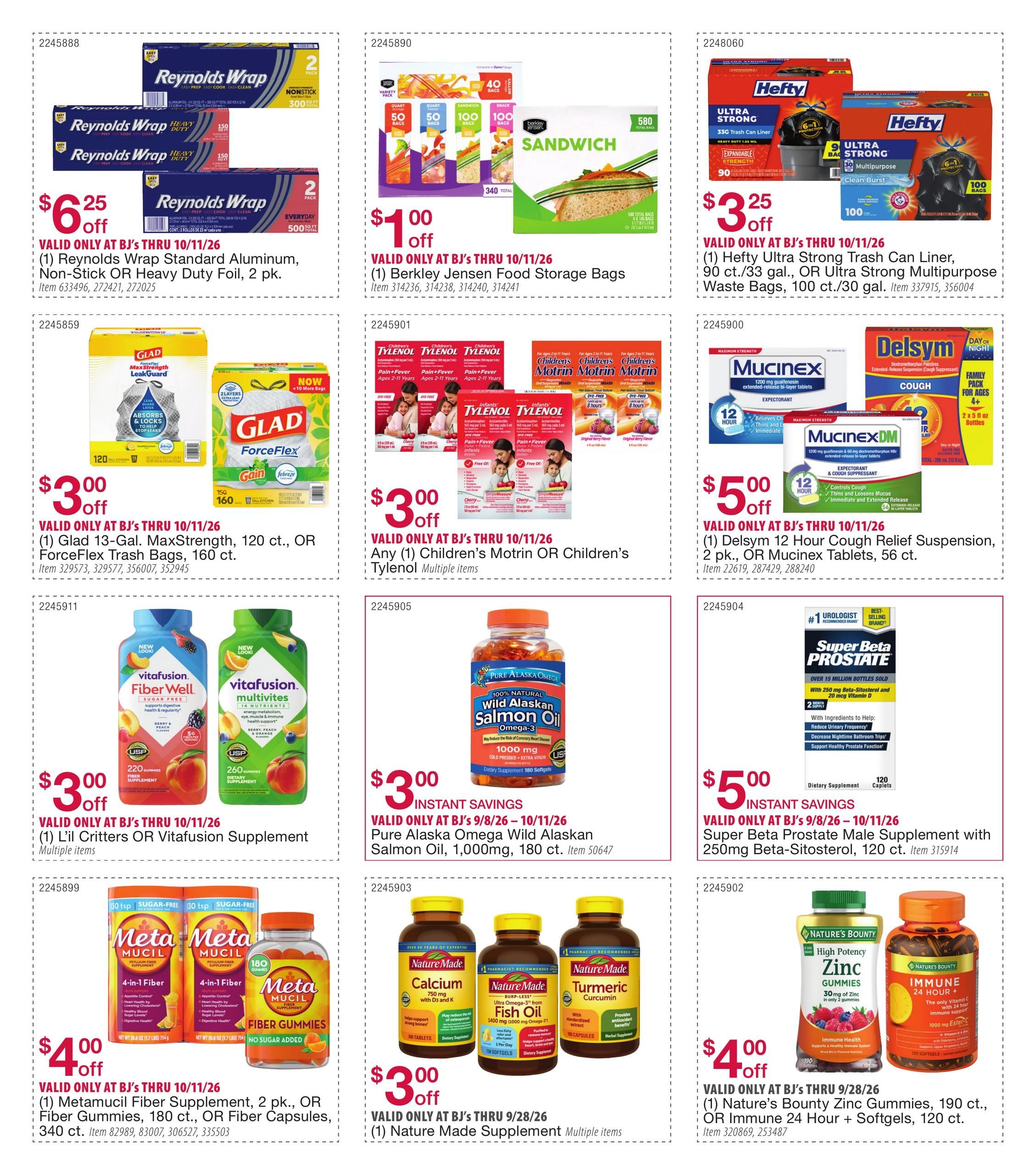 BJ's Wholesale Club Smart Saver Weekly Ad September 8 - October 11, 2026