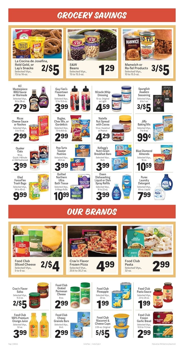 Walter's Family Foods Weekly Ad September 9 - 15, 2026