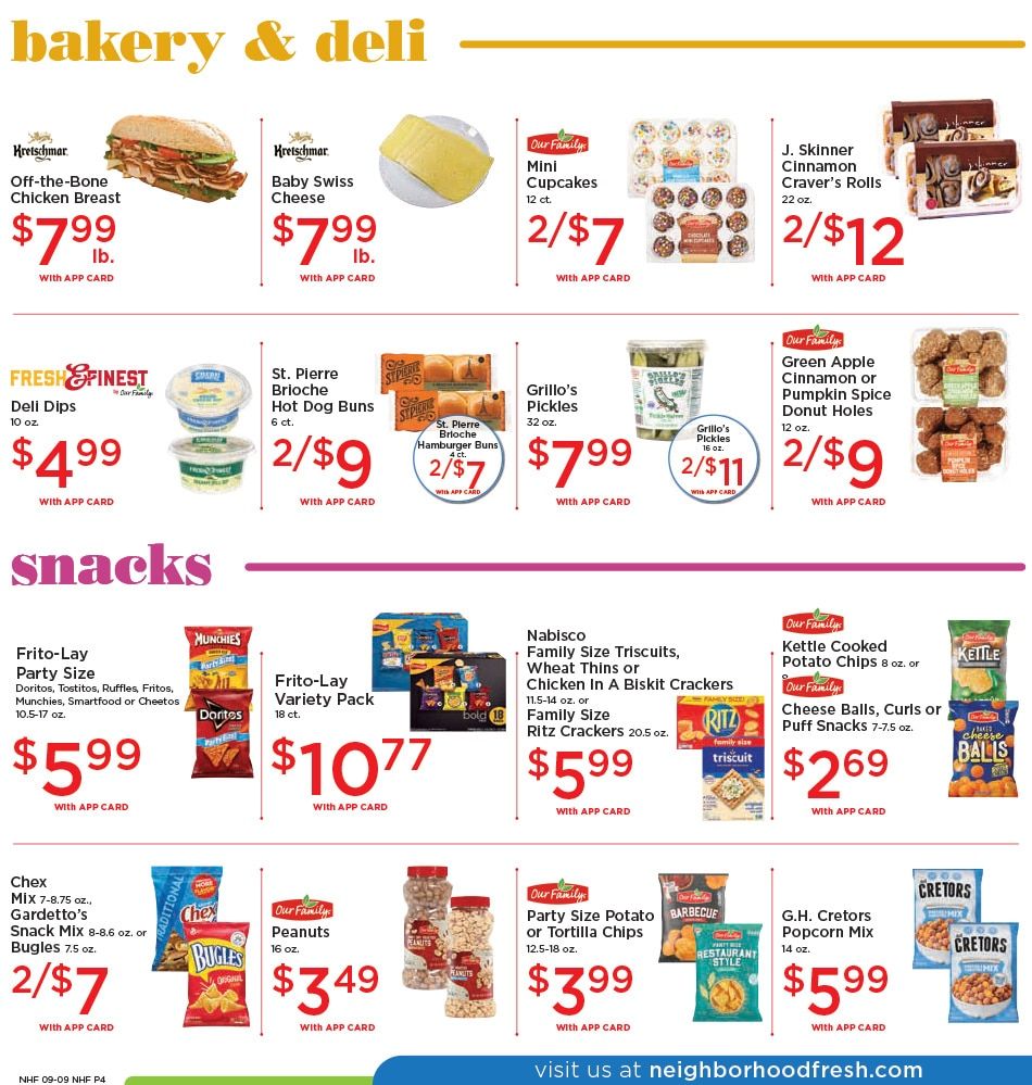 Neighborhood Fresh Weekly Ad September 9 - 15, 2026