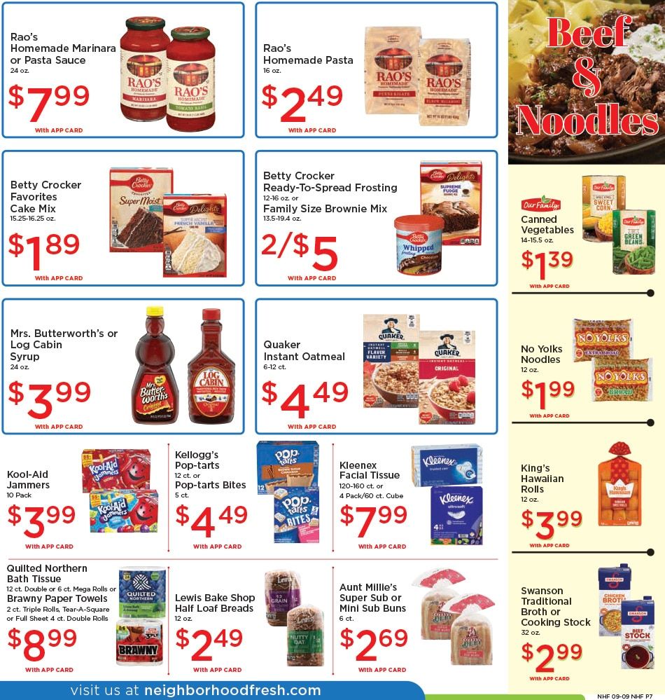Neighborhood Fresh Weekly Ad September 9 - 15, 2026