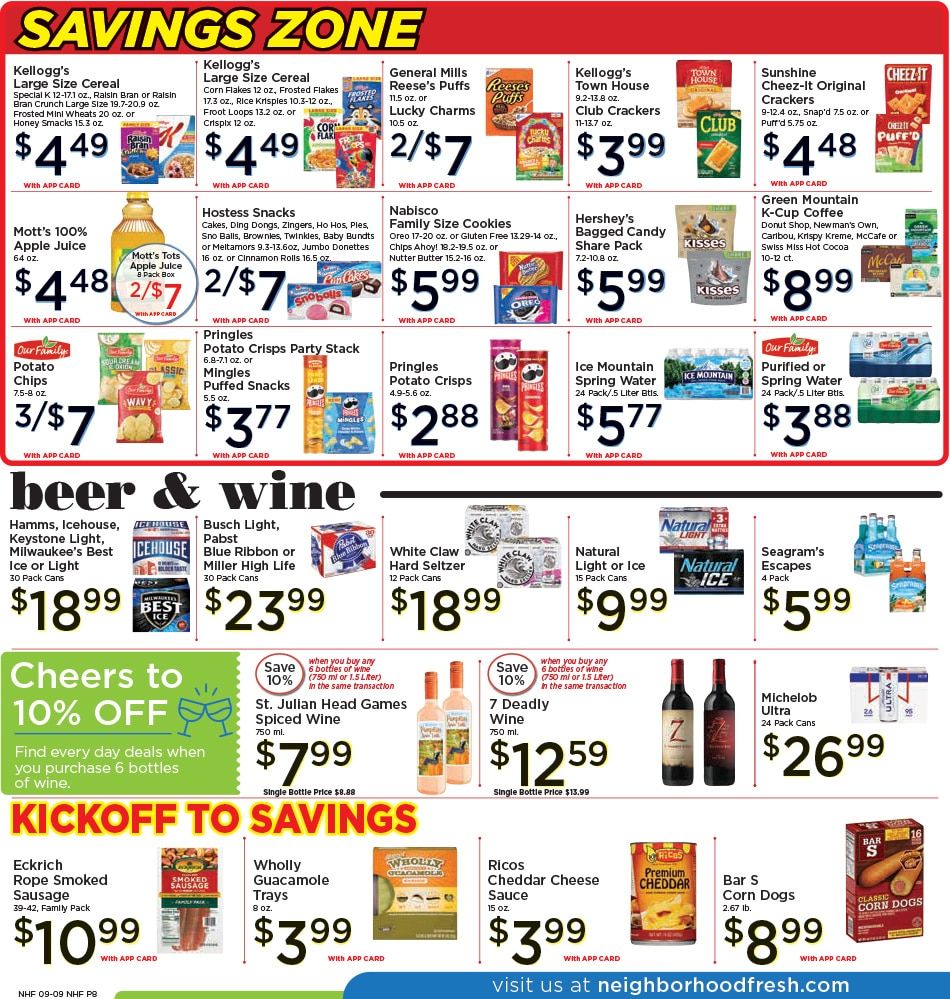 Neighborhood Fresh Weekly Ad September 9 - 15, 2026
