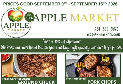 Apple Market Fairhope Weekly Ad September 9 - 15, 2026