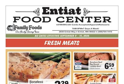 Entiat Food Center Weekly Ad September 9 - 15, 2026