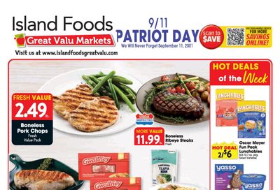 Island Foods Great Valu Weekly Ad September 9 - 15, 2026
