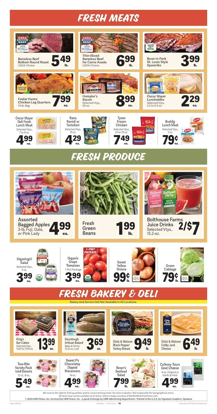 A&B Family Foods Weekly Ad September 9 - 15, 2026