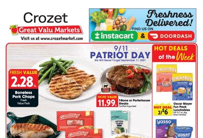 Crozet Market Weekly Ad September 9 - 15, 2026