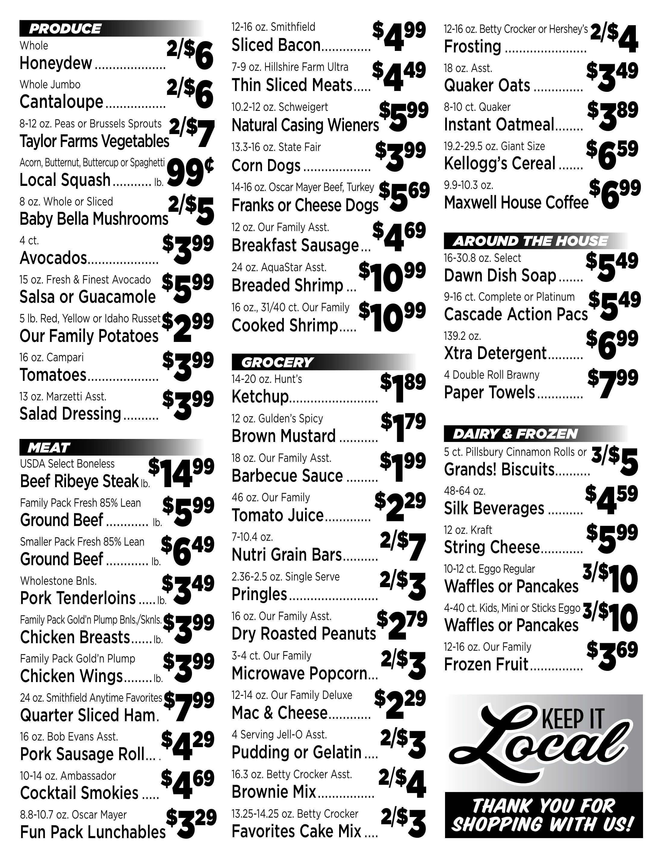Tracy's Market Weekly Ad September 8 - 12, 2026