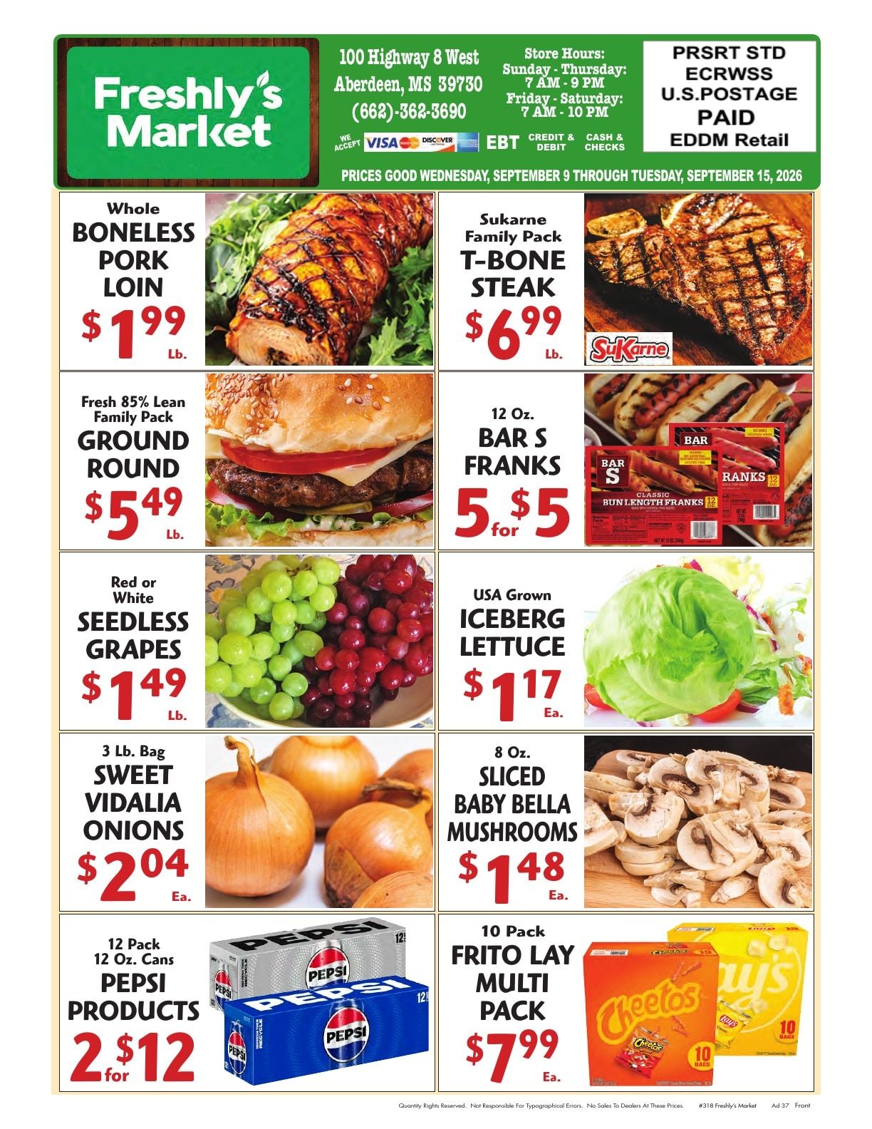 Freshly's Market Weekly Ad September 9 - 15, 2026
