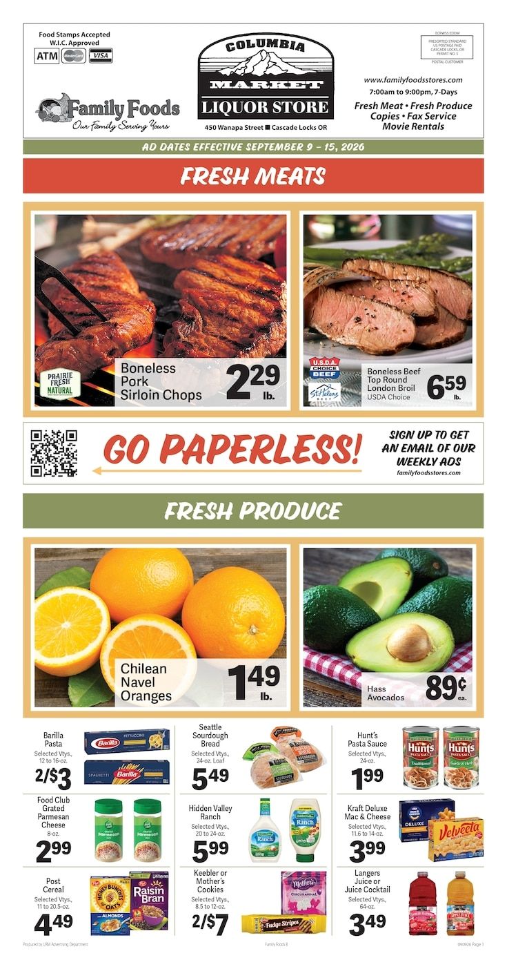 Columbia Market Weekly Ad September 9 - 15, 2026
