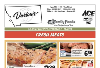 Darlow's Quality Foods Weekly Ad September 9 - 15, 2026
