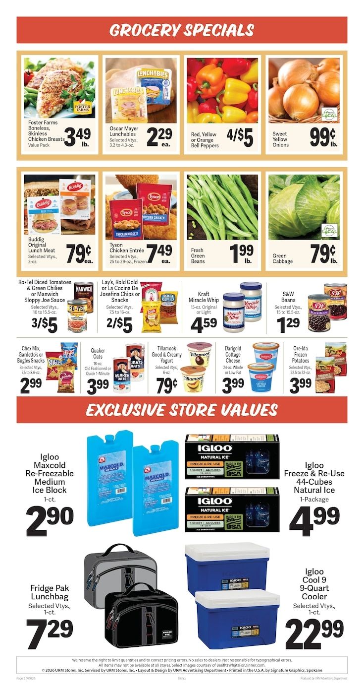 Bronc's Grocery Weekly Ad September 9 - 15, 2026
