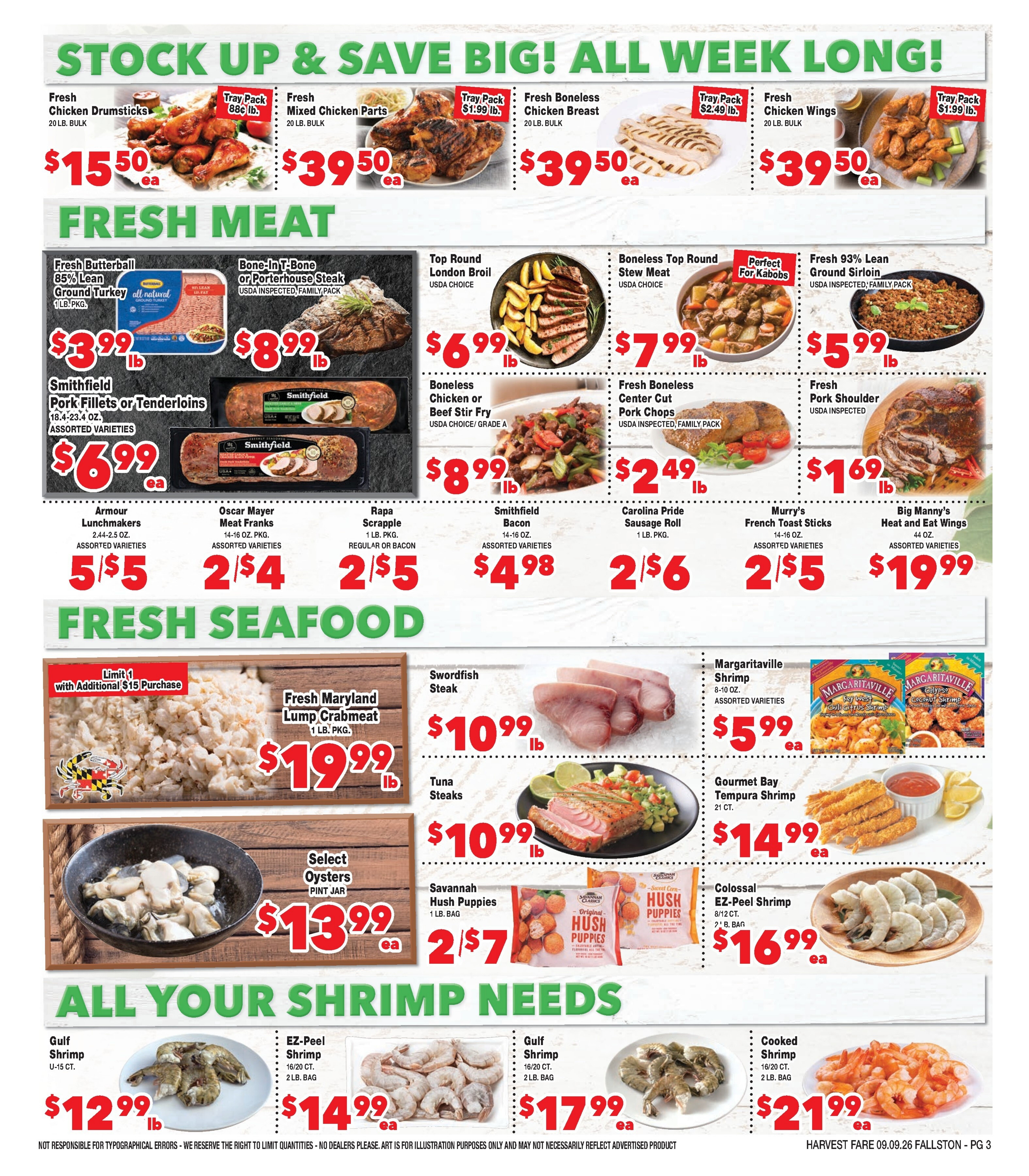 Harvest Fare (Fallston, MD) Weekly Ad September 9 - 15, 2026
