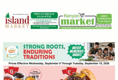 Kenyon Market Weekly Ad September 9 - 15, 2026