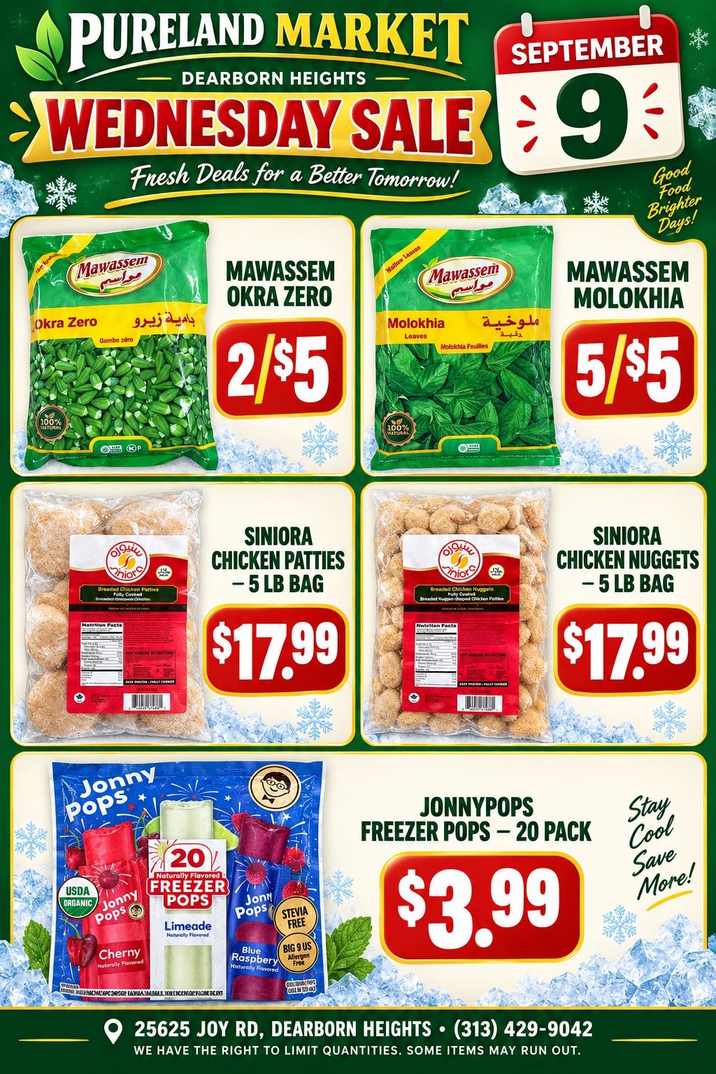 Pureland Supermarket (25625 Joy Road, Dearborn Heights, MI) Weekly Ad September 9 - 10, 2026