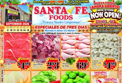 Santa Fe Foods Weekly Ad September 9 - 15, 2026