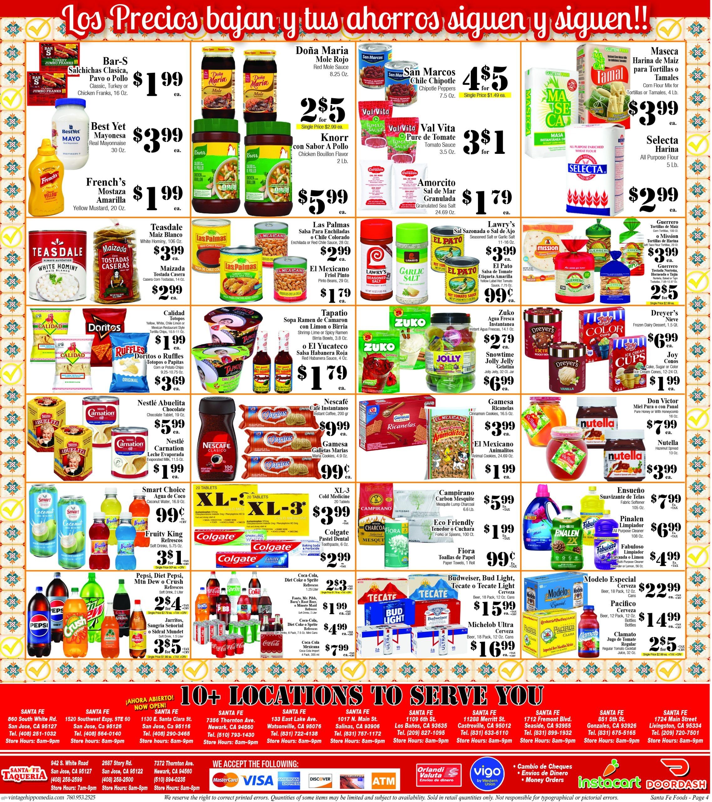 Santa Fe Foods Weekly Ad September 9 - 15, 2026