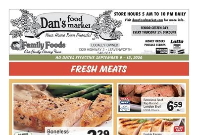 Dan's Food Market Weekly Ad September 9 - 15, 2026
