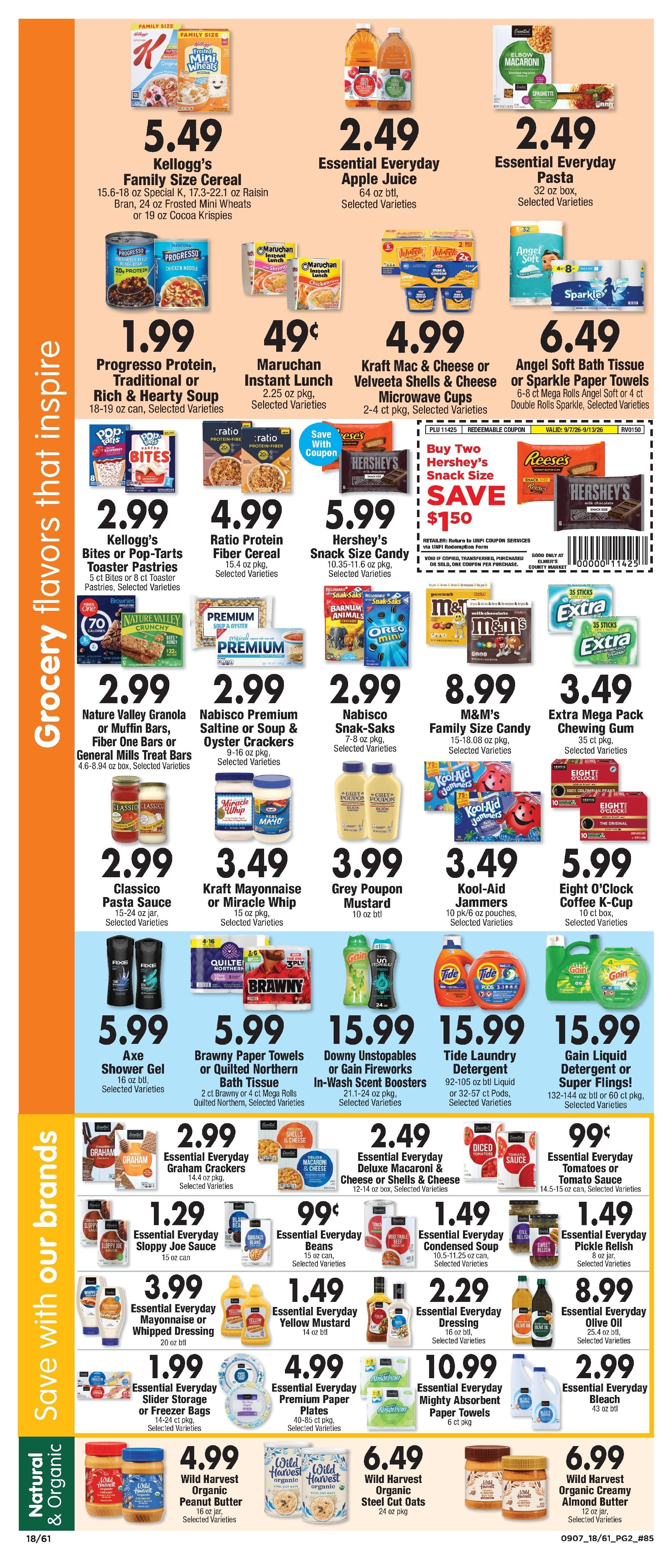 Elmer's County Market (412 N. Lincoln Rd., Escanaba, MI) Weekly Ad September 9 - 15, 2026
