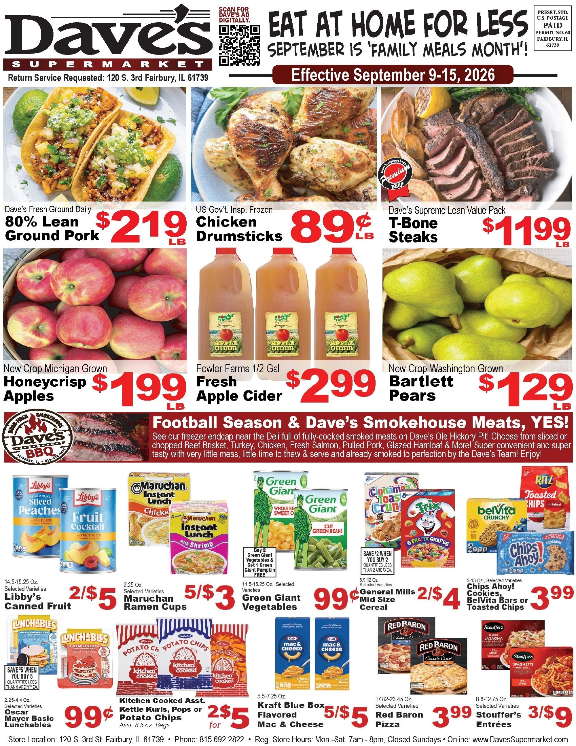 Dave's Supermarket Weekly Ad September 9 - 15, 2026